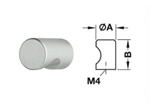 Tay nắm tròn Hafele 135.93.903