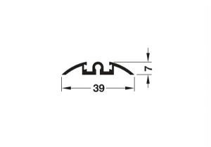 Ray đơn trượt dưới, loại lắp dán 3000mm MS: 403.36.933