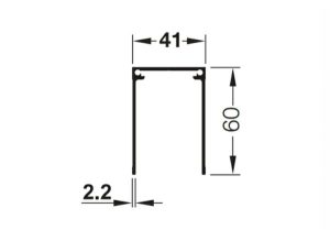 Ray đơn dẫn hướng trên dài 3000mm MS: 403.36.903