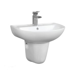 Lavabo treo tường có nắp che siphon COMPACT 588.82.206