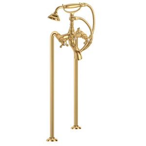 Bộ Trộn Bồn Tắm Đặt Sàn Hafele Victoria Gold 589.10.173