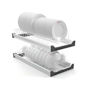 RỔ BÁT ĐĨA PRESTO INOX 304 HAFELE CÓ KHUNG 800MM 544.40.013