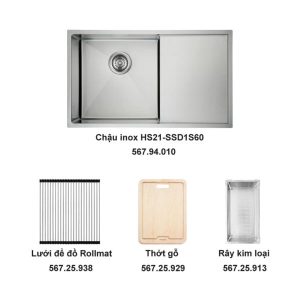 Ưu đãi trọn bộ chậu rửa chén Hafele HS21-SSD1S60 567.94.019