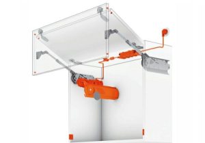 Tay nâng điện Blum AVENTOS HF Màu Xám 372.94.037