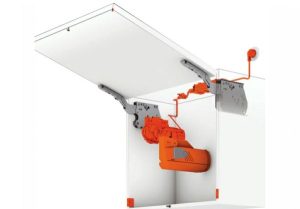 Tay nâng điện Blum AVENTOS HK Màu Xám 372.94.330