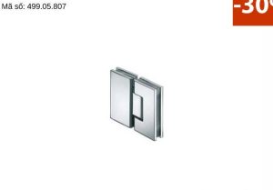 Bản lề kính – kính 180 độ DIY Hafele 499.05.807