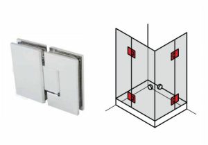 Bản lề kính – kính Häfele 180 độ 981.00.512