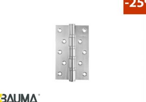 Bản lề lá BAUMA Inox mờ (304) 127x76x2mm 926.20.344