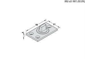 Bản lề trục xoay Häfele 981.00.092