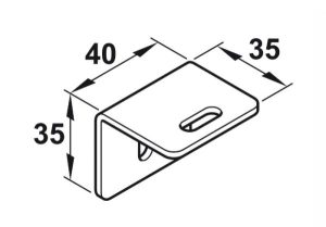 Bas treo gắn tường Hafele 403.55.980