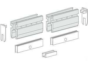 Bộ phụ kiện kẹp kính Silent 100/G 12mm 940.82.035