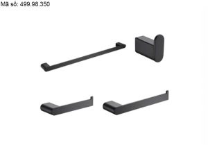 Bộ phụ kiện phòng tắm Häfele màu đen 499.98.350