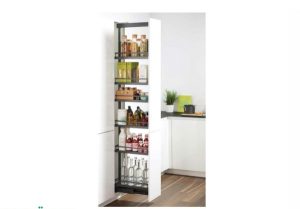 Tủ đồ khô 4 tầng Kesseböhmer Hafele màu Anthracite 400mm 546.54.513