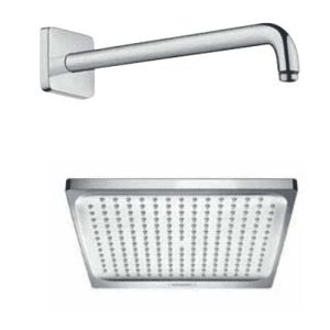 Bộ sen đầu vuông gắn tường Raindance Crometta E Hafele 589.52.675