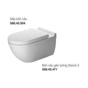 Bồn cầu treo tường HAFELE Starck 3 588.46.403