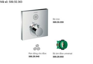 Bộ trộn sen tắm âm ShowerSelect Hansgrohe 589.50.363