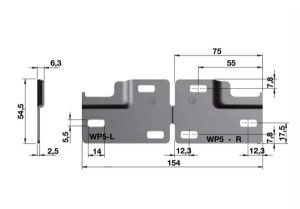 Đế gắn tường Hafele 290.41.994
