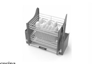 Giá bát đĩa nâng hạ Cucina 900mm sơn phủ nano 504.76.808