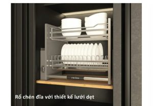 Giá bát đĩa nâng hạ Cucina 800mm Mạ Chrome 504.76.217