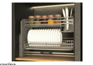 Giá bát đĩa nâng hạ Cucina 600mm Inox 304 504.76.134