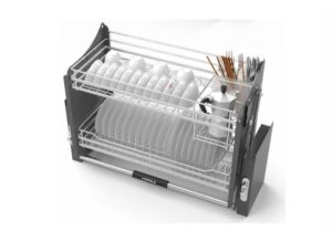 Giá bát nâng hạ Hafele kèm ống đựng đũa 900mm 504.76.143