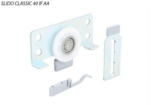 Bộ phụ kiện cửa trượt 2 cánh 40kg Hafele 494.00.110