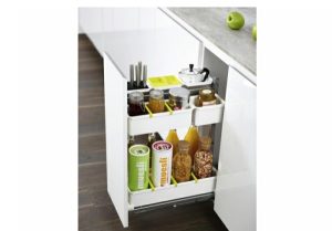 Bộ rổ kéo cho tủ rộng 600mm 545.67.266 màu trắng