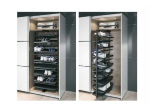 Kệ để giày màu trắng cao 1680mm Hafele 806.22.701