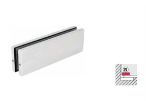 Kẹp kính dưới Häfele màu đen mờ 120kg 981.00.655