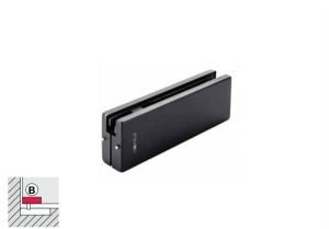 Kẹp kính dưới Häfele màu đen 981.00.013