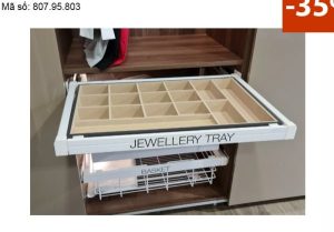 Khay đựng trang sức Hafele 800mm màu trắng 807.95.803