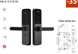 Khóa điện tử vân tay BAUMA BM610 Thân khóa lớn 912.20.391