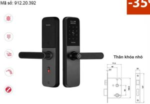 Khóa điện tử vân tay BAUMA BM610 Thân khóa nhỏ 912.20.392