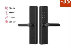 Khóa vân tay Hafele DL7600 màu đen mờ 912.20.230