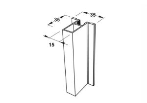 Khung bên No.20h 3m Hafele 403.75.383