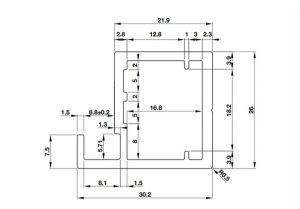 Thanh nhôm màu đen mờ S02 Hafele 563.58.333
