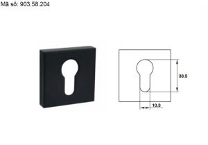 Nắp chụp ruột khóa Hafele màu đen 903.58.204