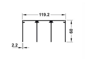 Ray ba dẫn hướng trên 3m Hafele 403.71.930