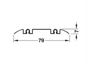 Ray đôi trượt dưới màu đen 6m Hafele 403.75.399