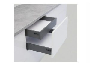 Ray hộp Inner Alto-S màu xám đậm, chiều cao 80mm Hafele 552.55.320