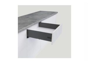 Ray hộp Alto-S màu xám đậm, cơ cấu nhấn mở, cao 120mm Hafele 552.36.345