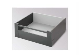 Ray hộp Alto-S màu trắng mờ, chiều cao 170mm với thanh vuông Hafele 552.55.725