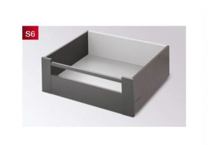 Ray hộp Hafele S6 chức năng giảm chấn Màu Xám 552.55.308