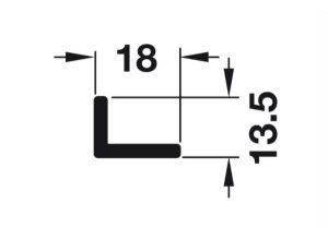Ray trượt trên dài 3000 mm Hafele 940.42.930