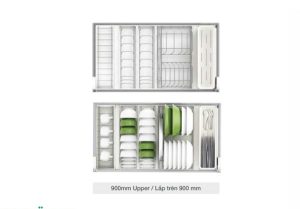 Rổ đựng bát đĩa diningAGENT Kesseböhmer 900mm lắp trên 545.14.949