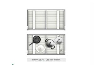 Kệ xoong nồi Kessebohmer Hafele 900mm lắp dưới 545.14.959