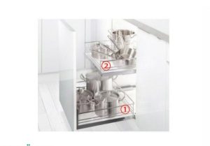 Rổ kéo để xoong nồi gắn cánh tủ Kessebohmer 450mm 540.24.504