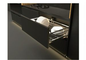 Rổ kéo để chén đĩa Cucina 900mm Mạ Chrome 549.08.208