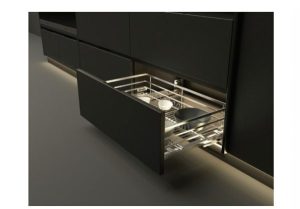 Rổ kéo để xoong nồi Cucina 750mm Mạ Chrome 549.08.226