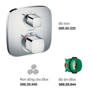 Bộ trộn âm 2 đường nước điều nhiệt Ecostat E Hafele 580.17.999